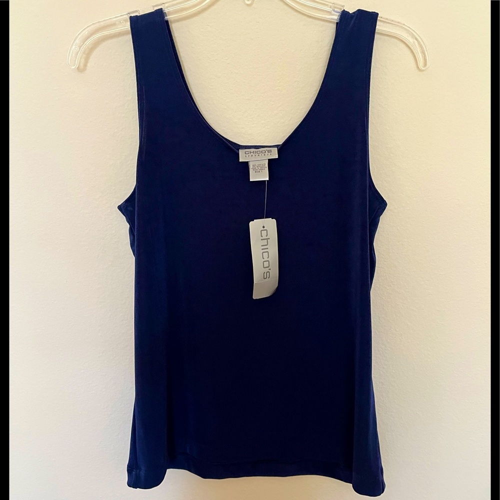 Travelers Blue Sleeveless Top